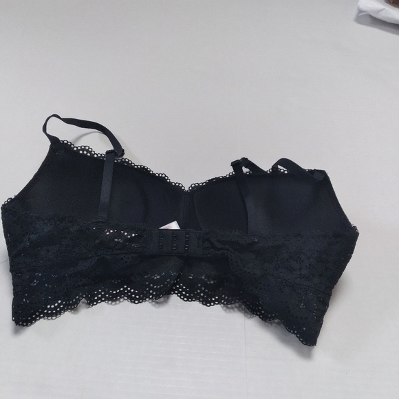 Xhilaration Black Lace Longline Bra Size 34C - Picture 5 of 13